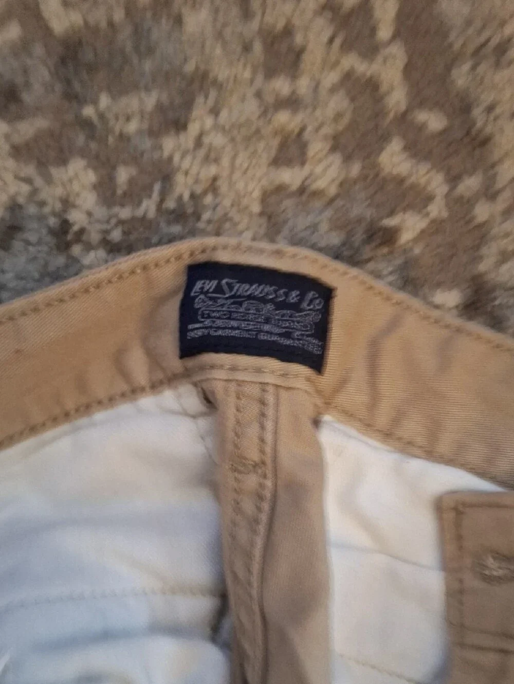 Levi's Tan Cargo Shorts with Button-Flap Pockets